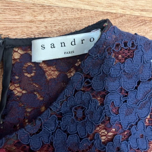 The Sandro Paris lace top size 4-6 great condition - Picture 2 of 4